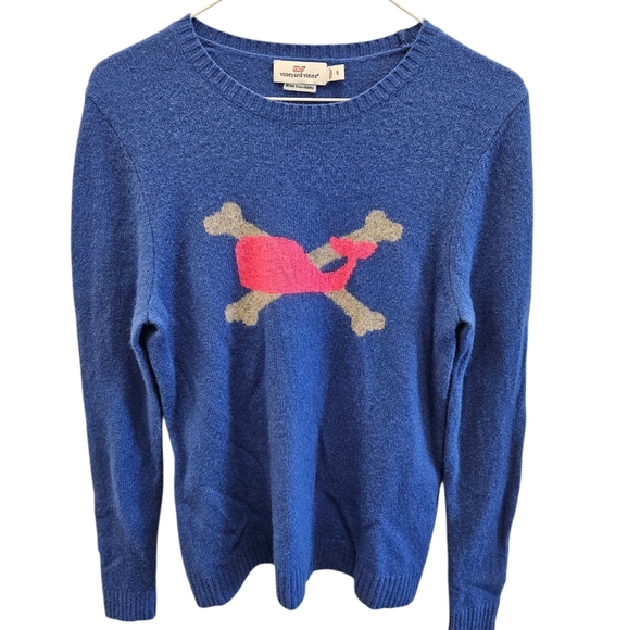 Vineyard Vines Crossbones Whale Cashmere Blend Womens - Picture 7 of 8